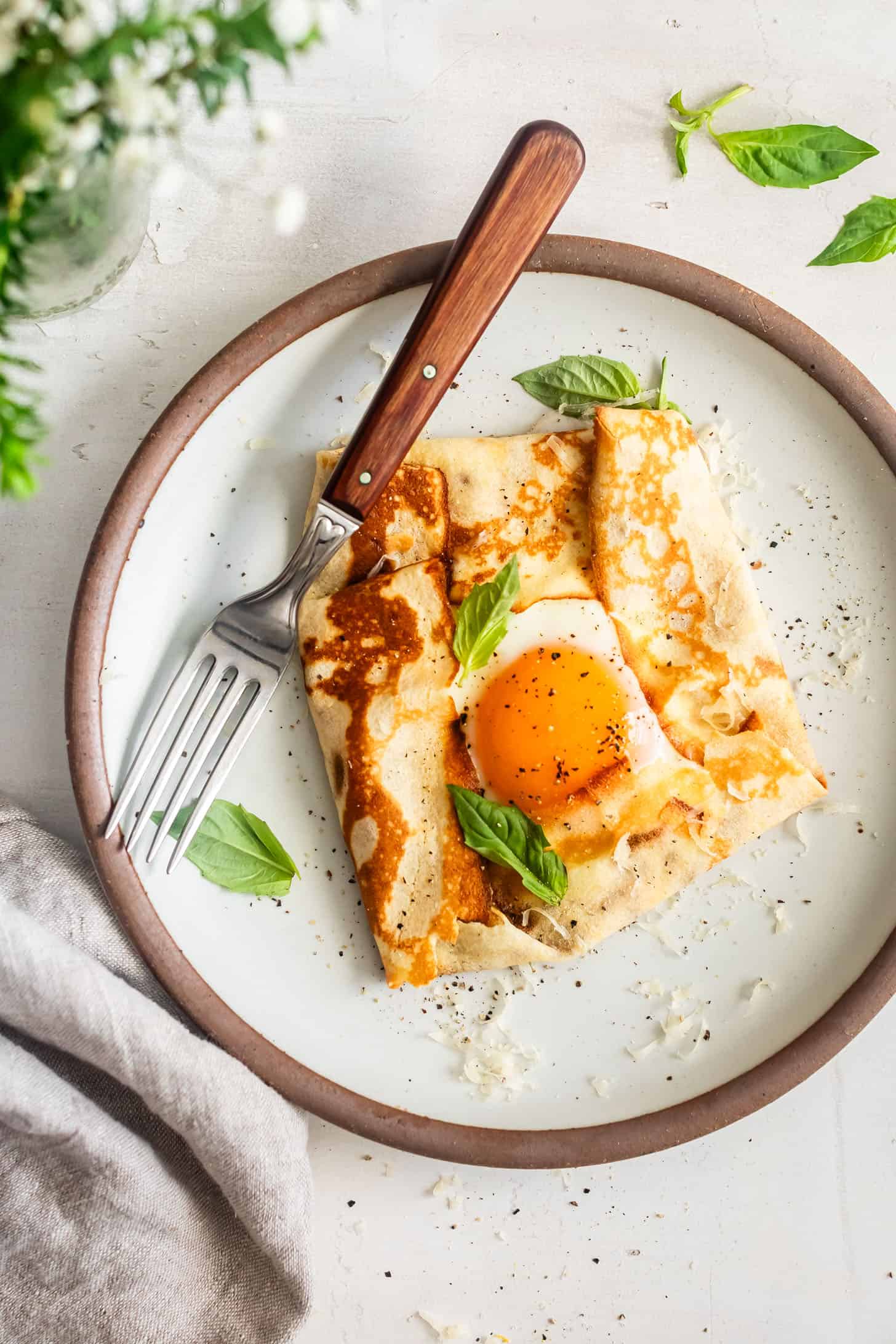 Savory Gluten-Free Crepes with Egg
