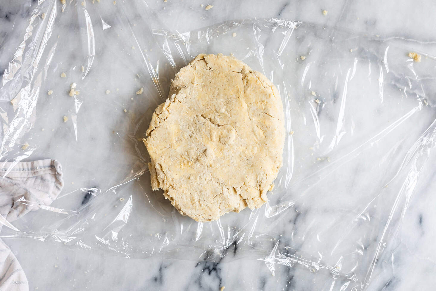Wrapping Gluten-Free Pie Crust in Plastic