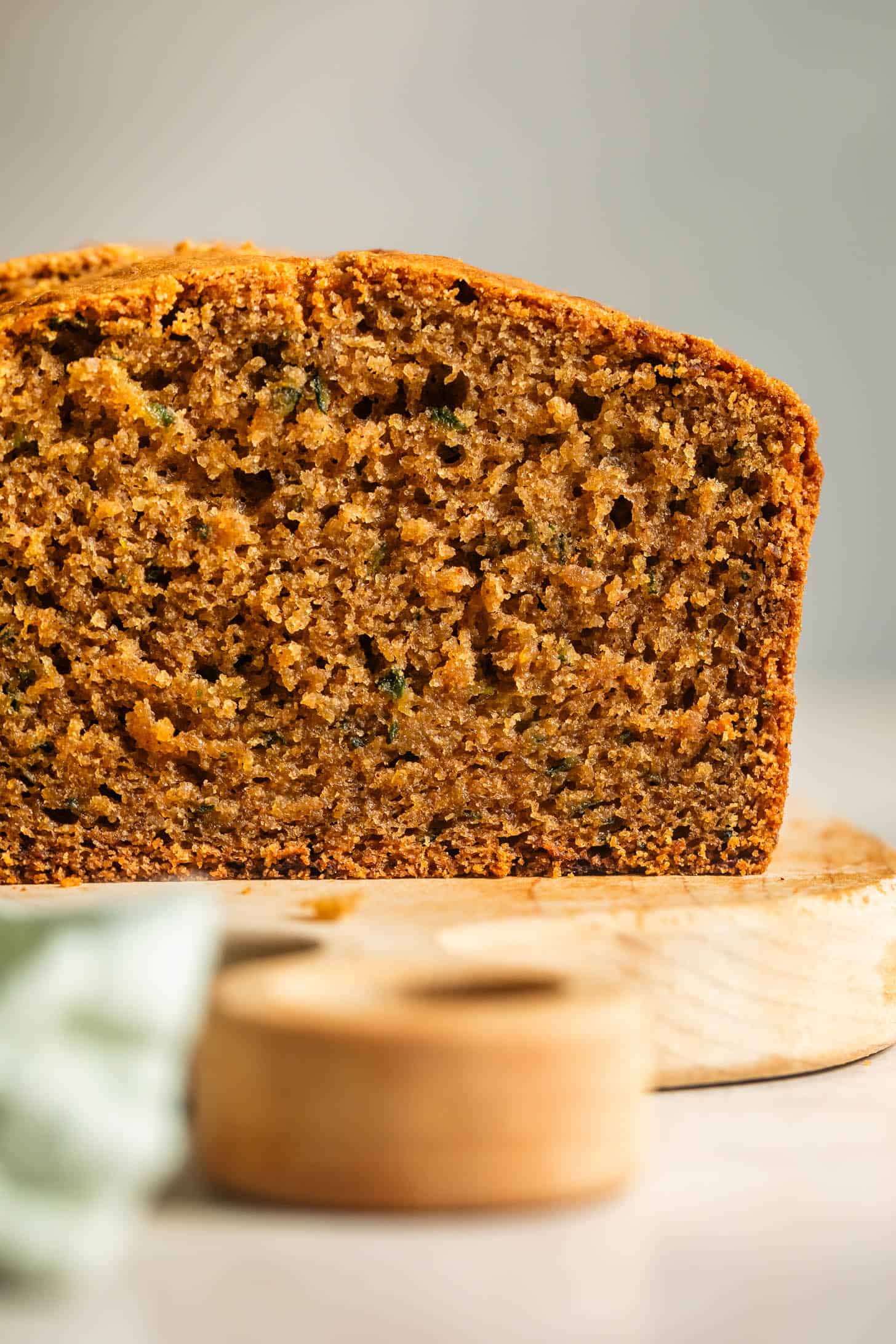 Close-up Gluten Free Zucchini Bread