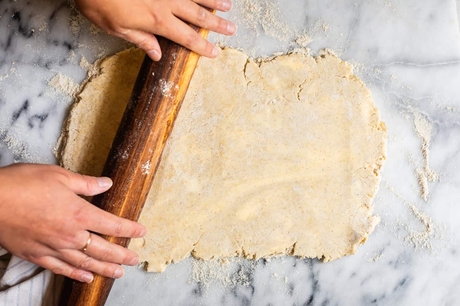 Rolling Gluten-Free Pie-Dough for Folds