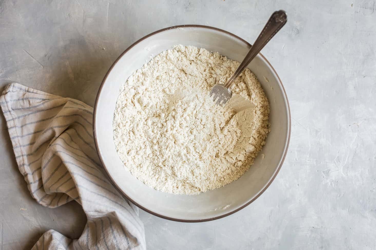 Mixing Dry Ingredients for Gluten-Free Pie Crust