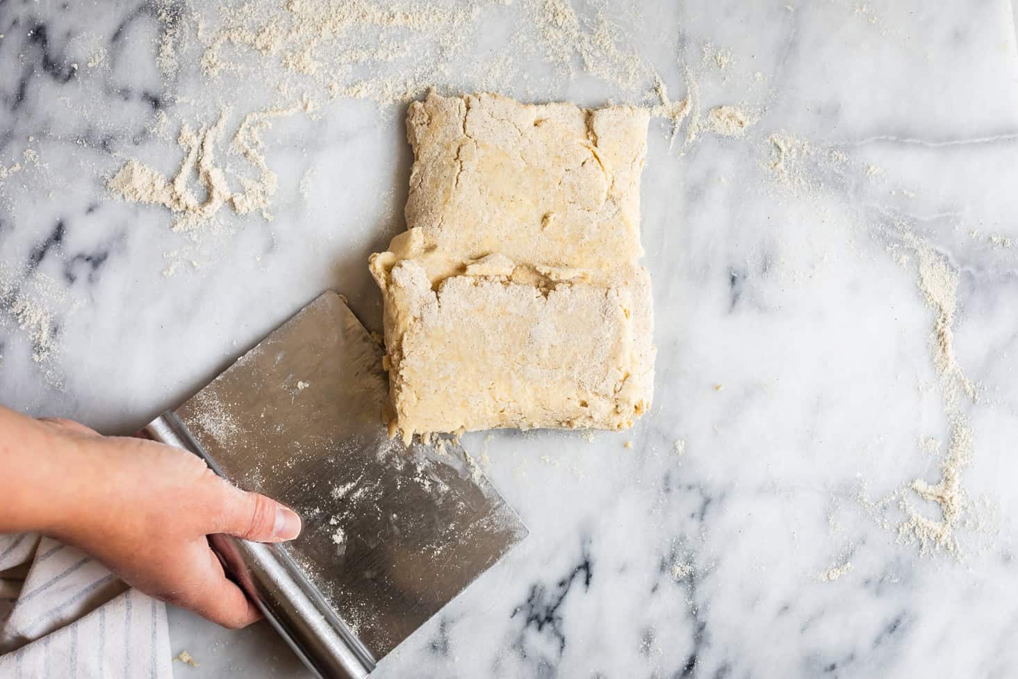 Third Letter Fold for Gluten-Free Pie Crust Lamination