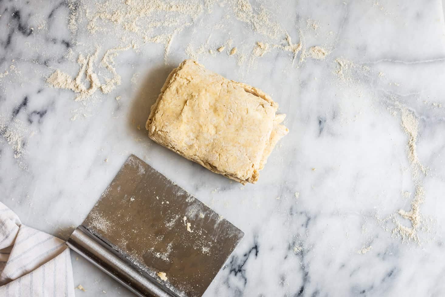 Fourth Letter Fold for Gluten-Free Pie Crust Lamination