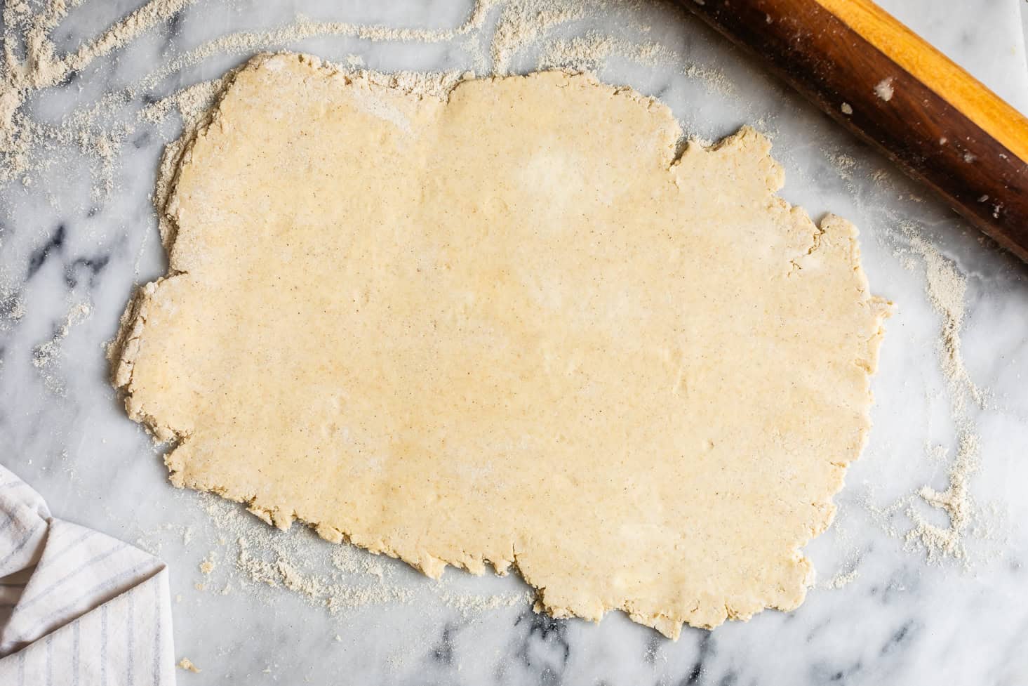 Rolled Gluten-Free Pie Dough for Lamination