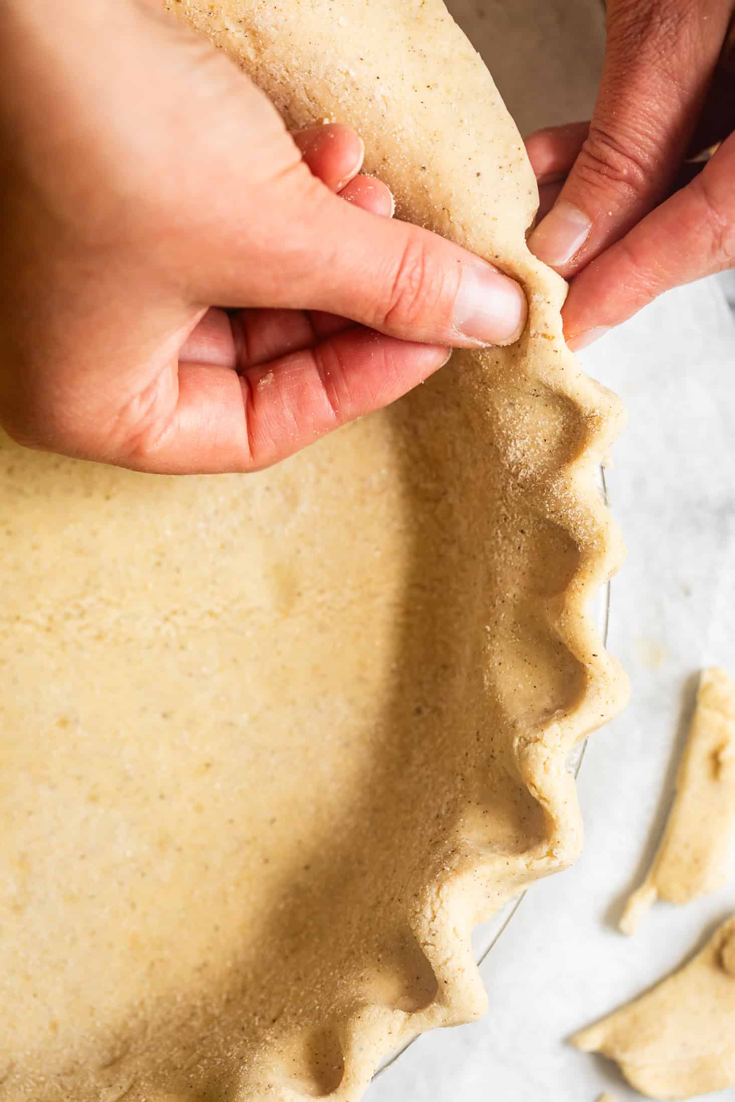 Crimping Gluten-Free Pie Crust Edges