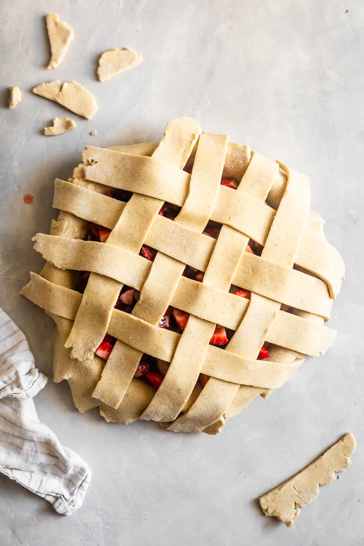 Placing Lattice on Gluten-Free Pie