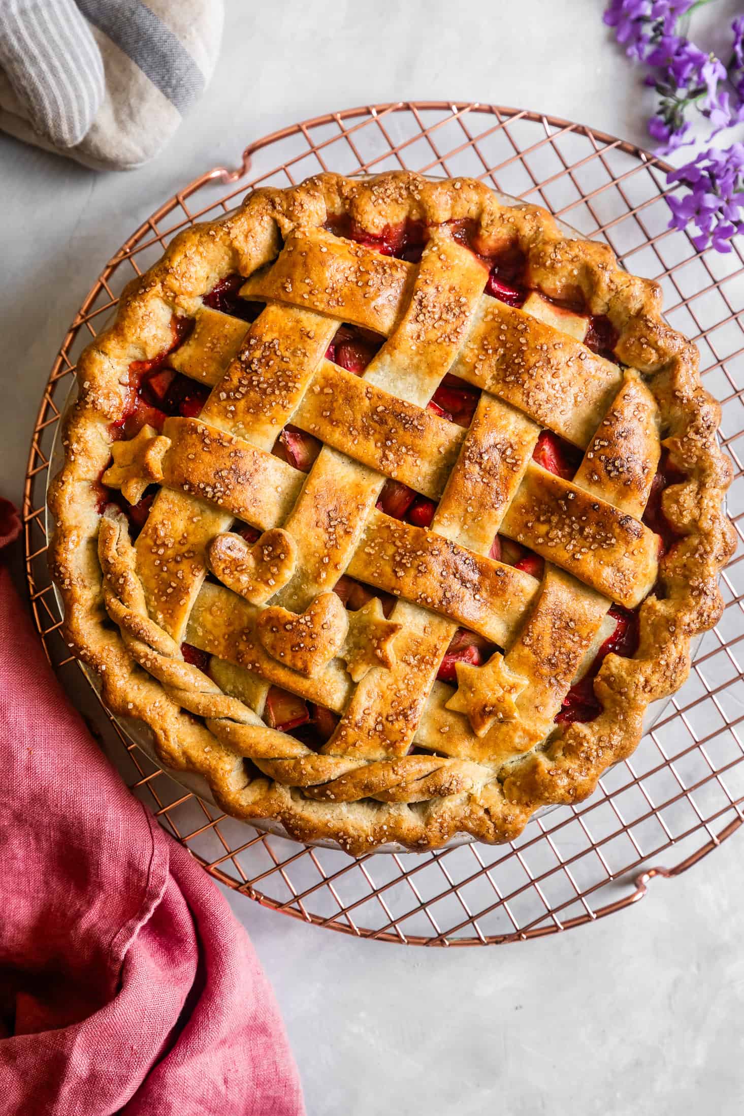 Baked Lattice-Topped Gluten-Free Pie Crust
