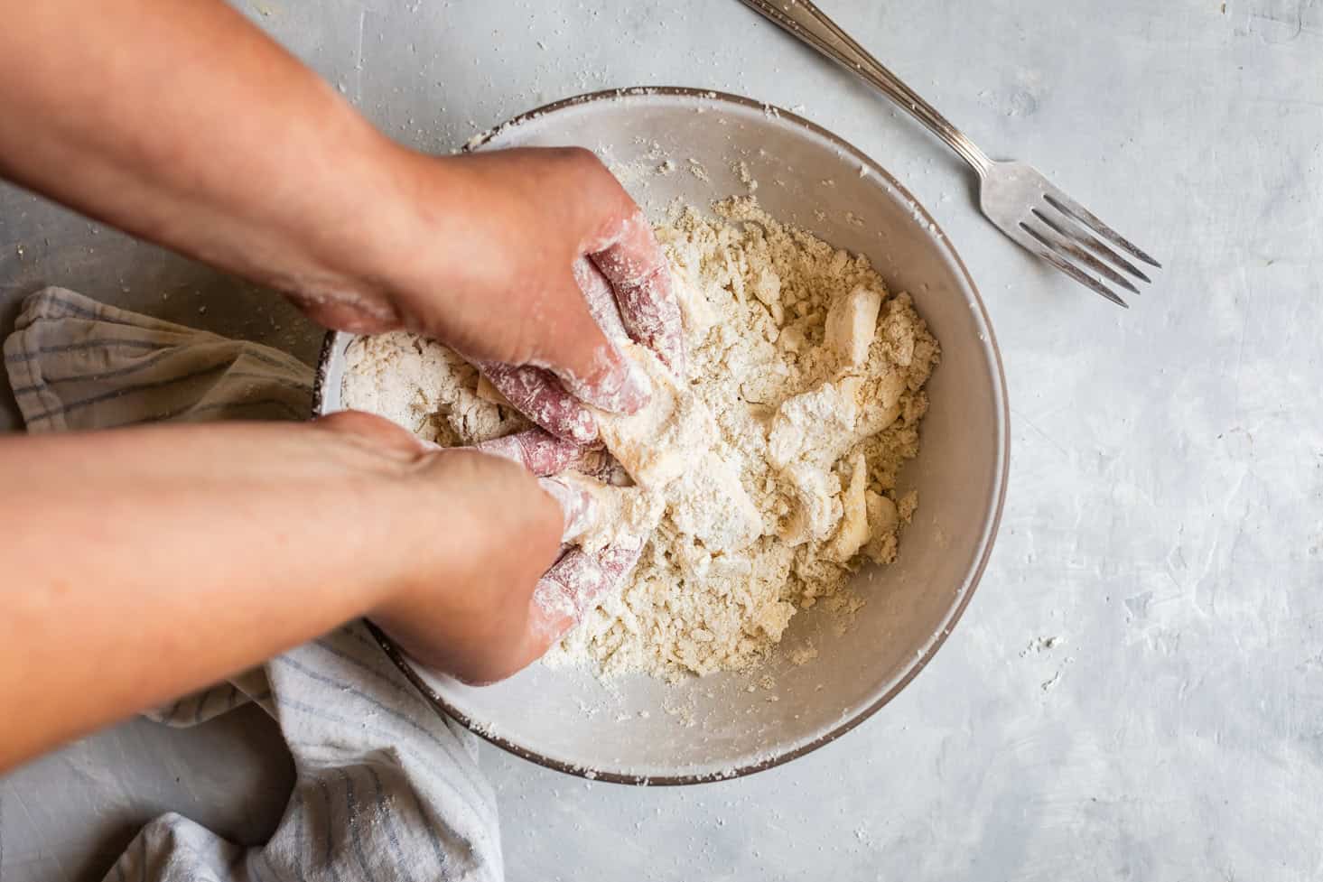 Rubbing Buter for GF Pie Crust