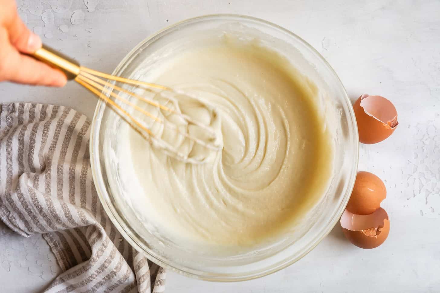 Whisking Batter for Mochi Waffles