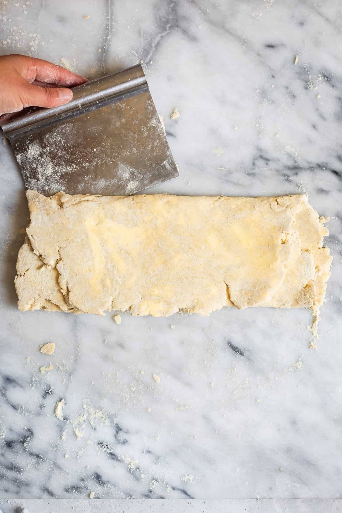 Step 3 Letter Fold Gluten-Free Puff Pastry - Laminating