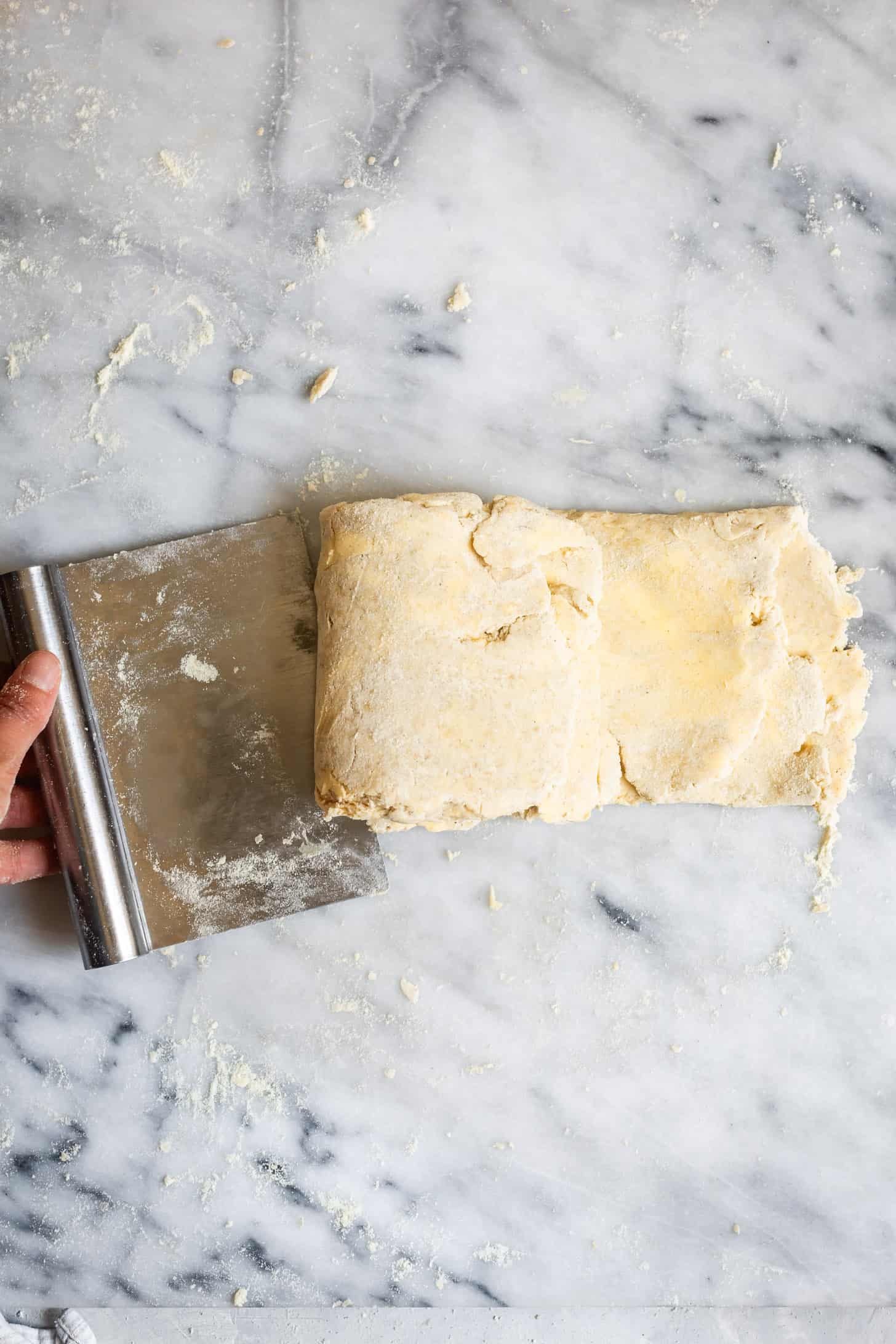 Step 3 Letter Fold Gluten-Free Puff Pastry - Laminating