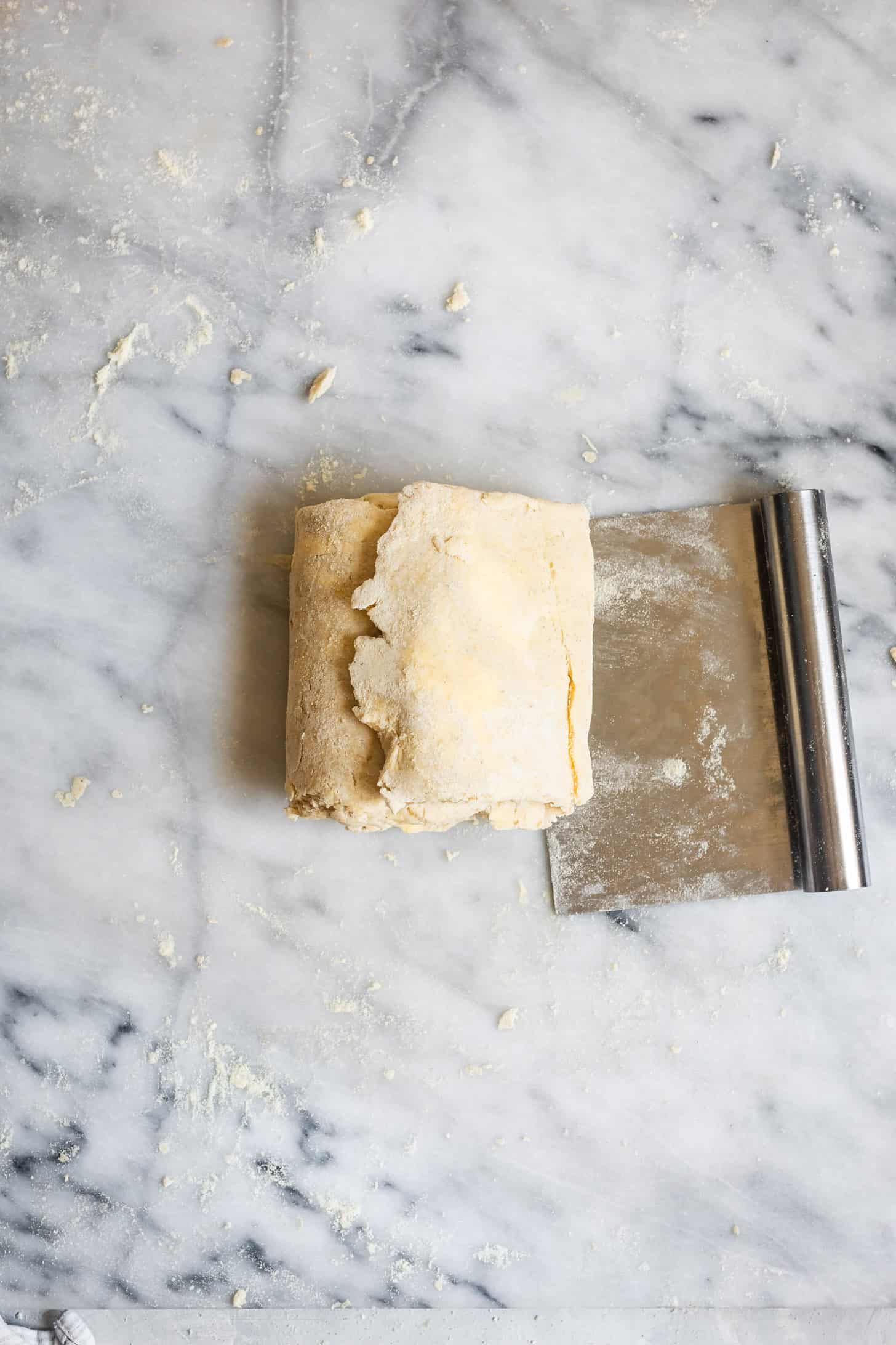 Step 4 Letter Fold Gluten-Free Puff Pastry - Laminating