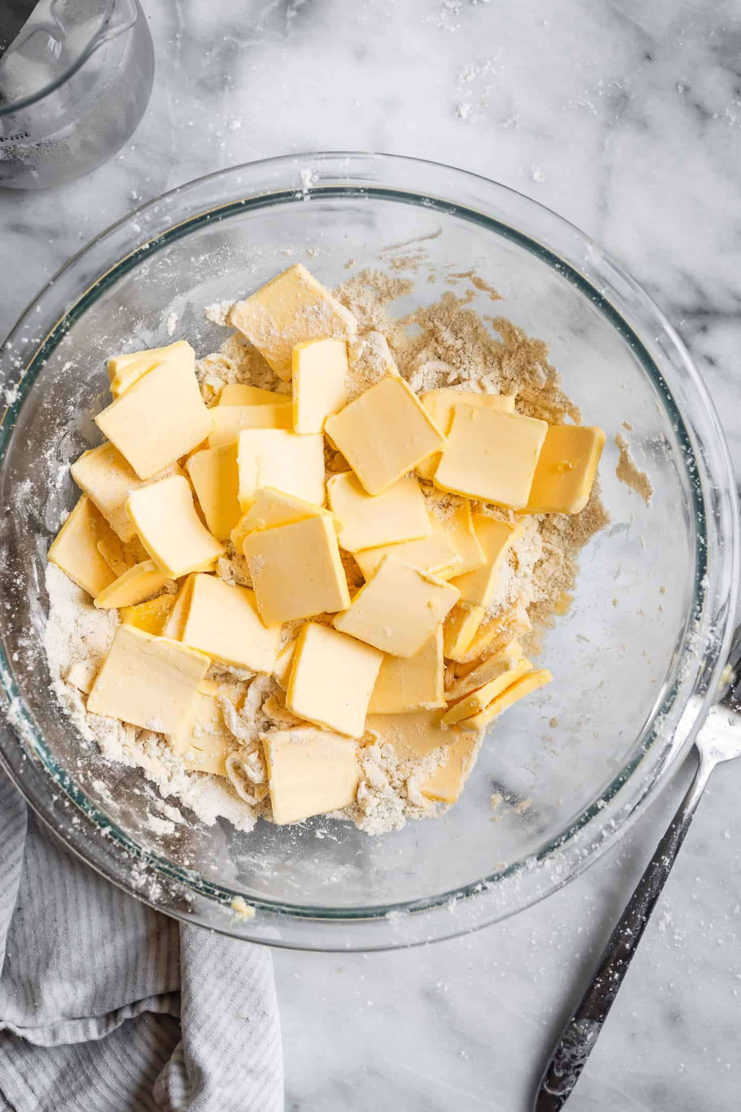 Sliced Butter Rough Puff Pastry Dough