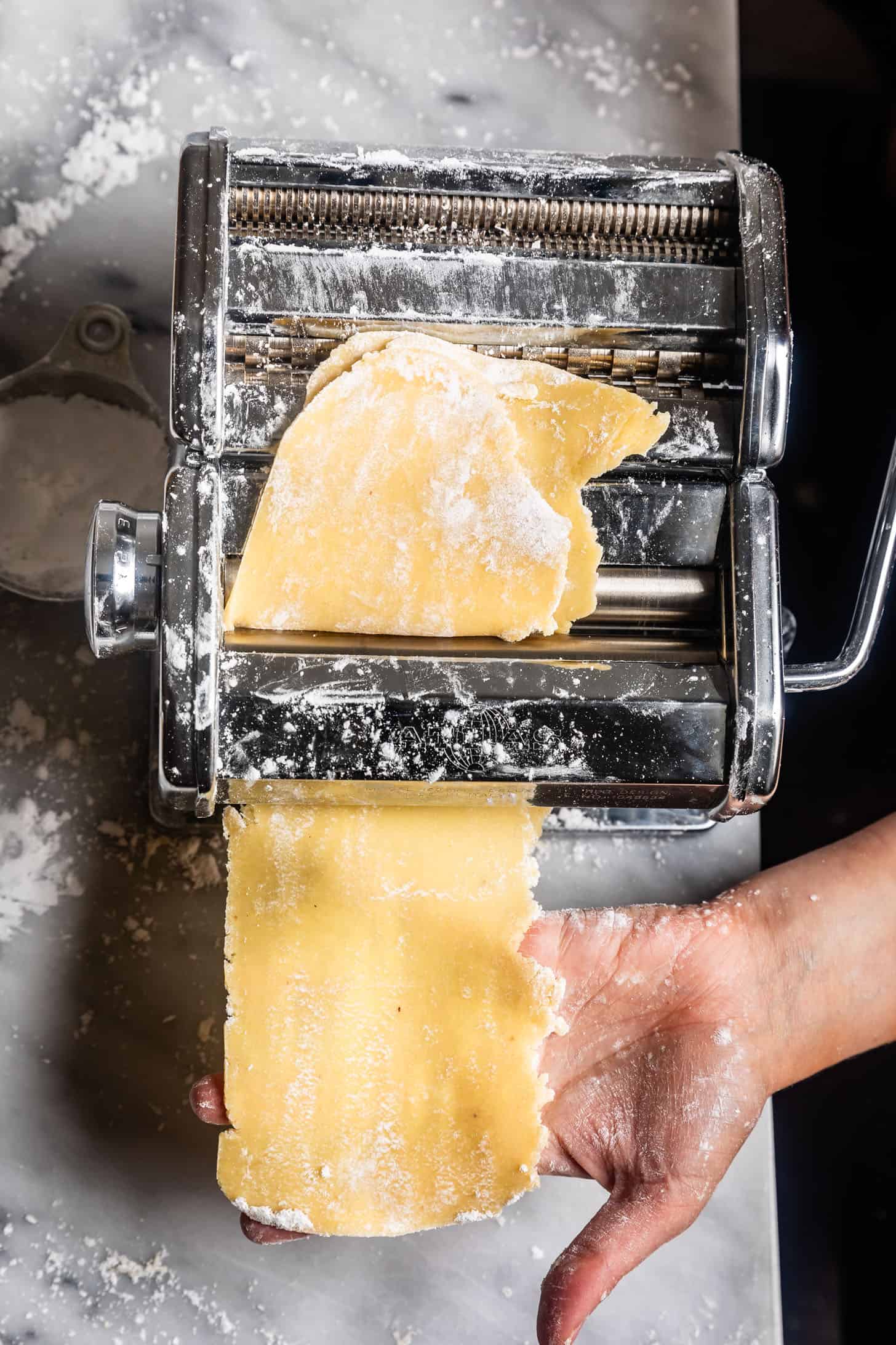 Hand Rolling Homemade Gluten-Free Ravioli