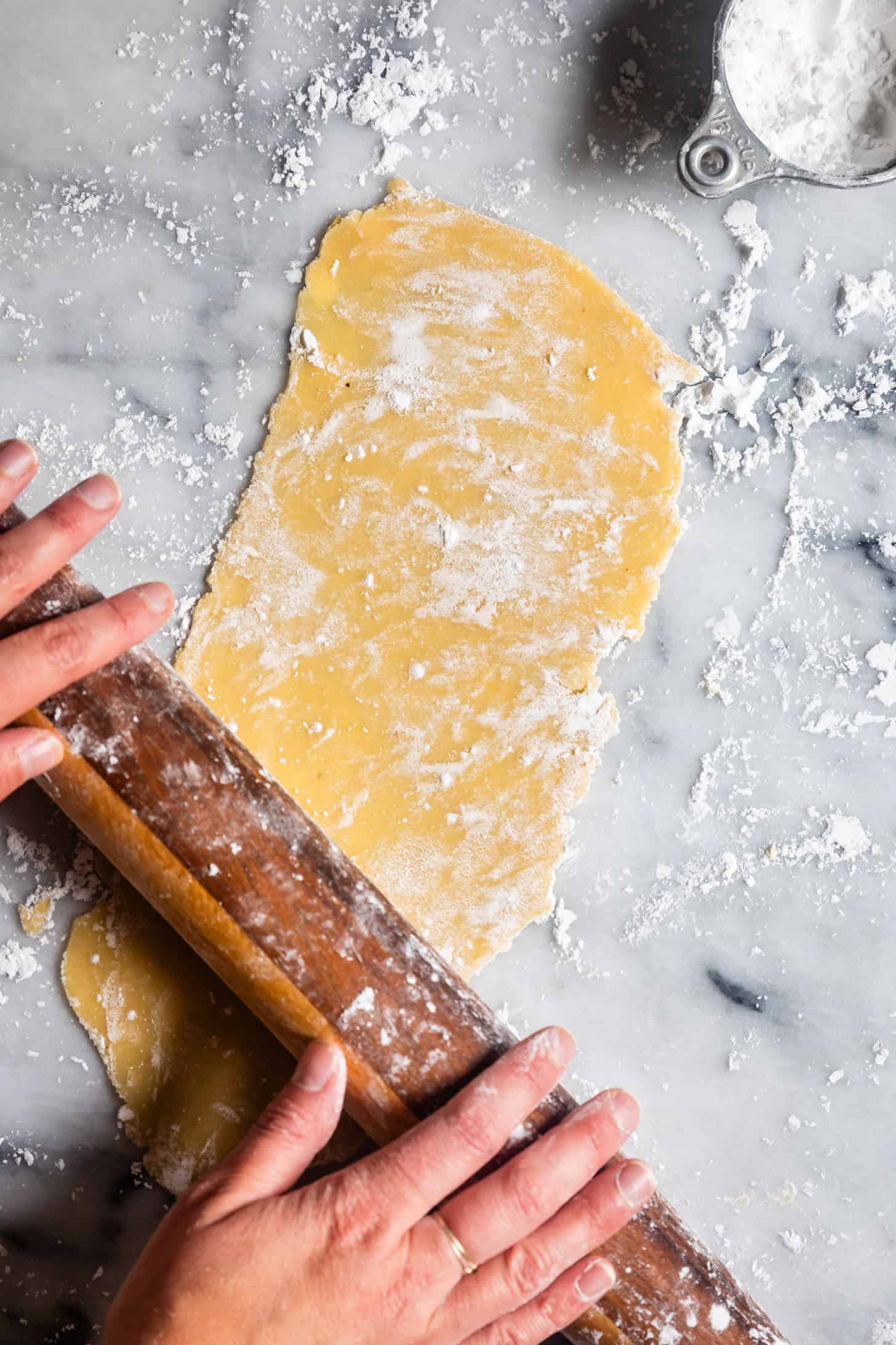 Rolling Pin Rolling Homemade Ravioli