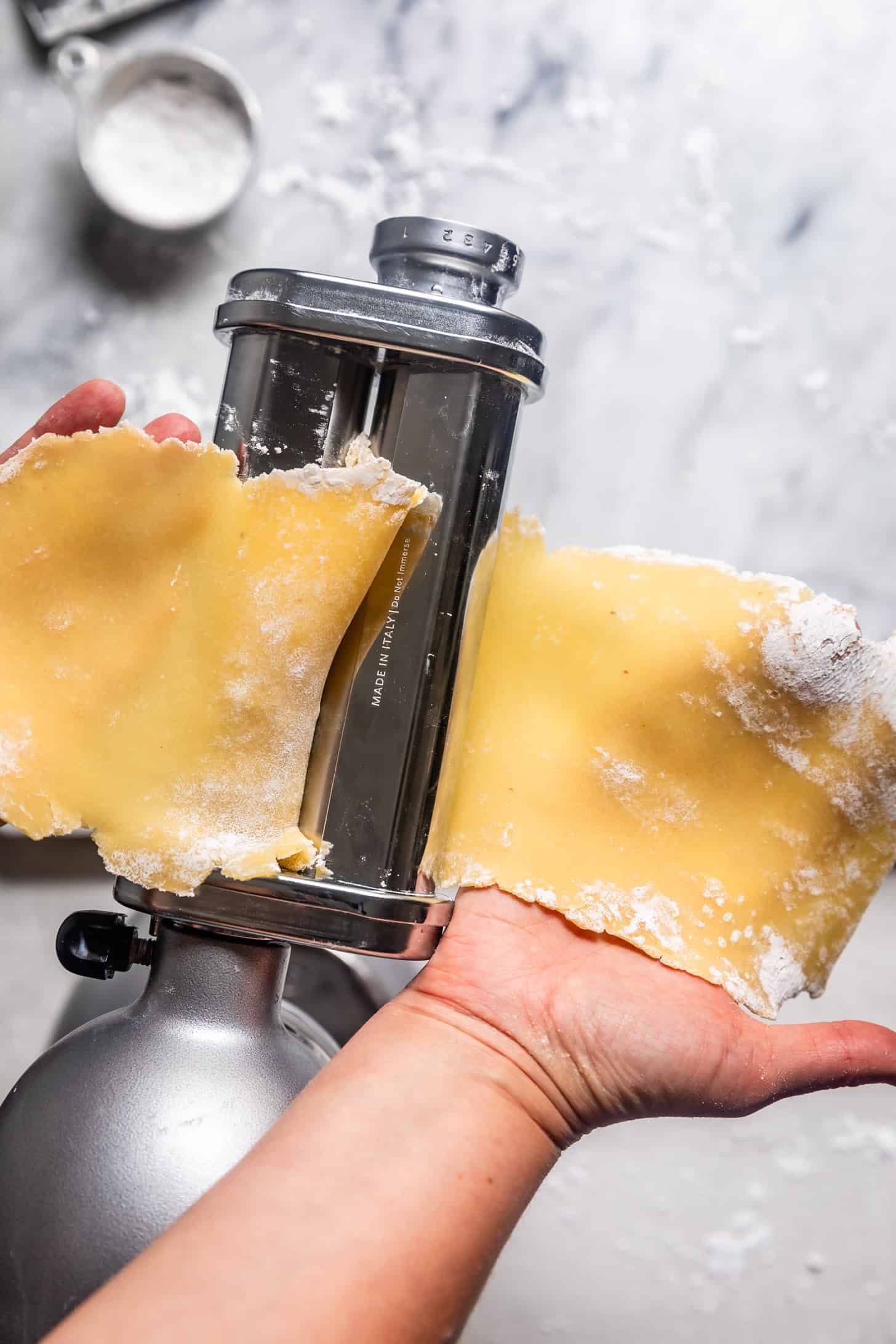 Stand Mixer Pasta Roller for Homemade Ravioli Dough