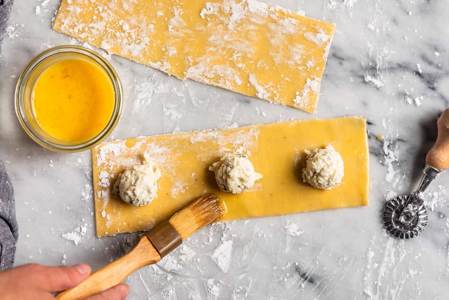 Egg Wash Homemade Ravioli
