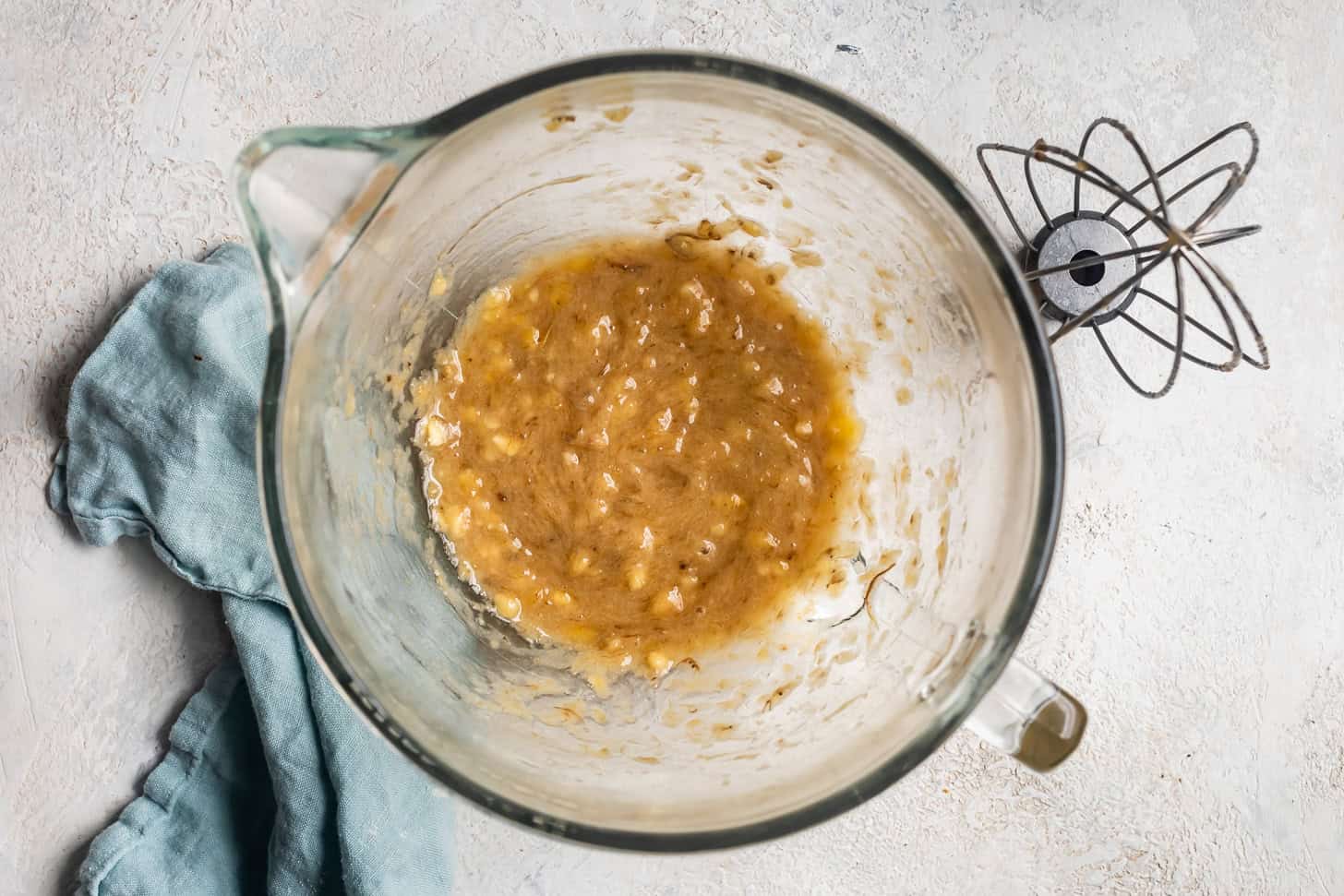 Mashing Bananas Stand Mixer