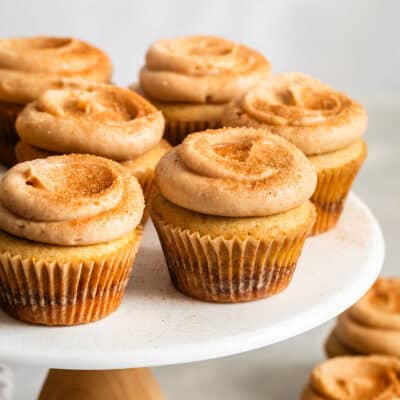 Gluten-Free Cinnamon Cupcakes with Cinnamon Cream Cheese Frosting