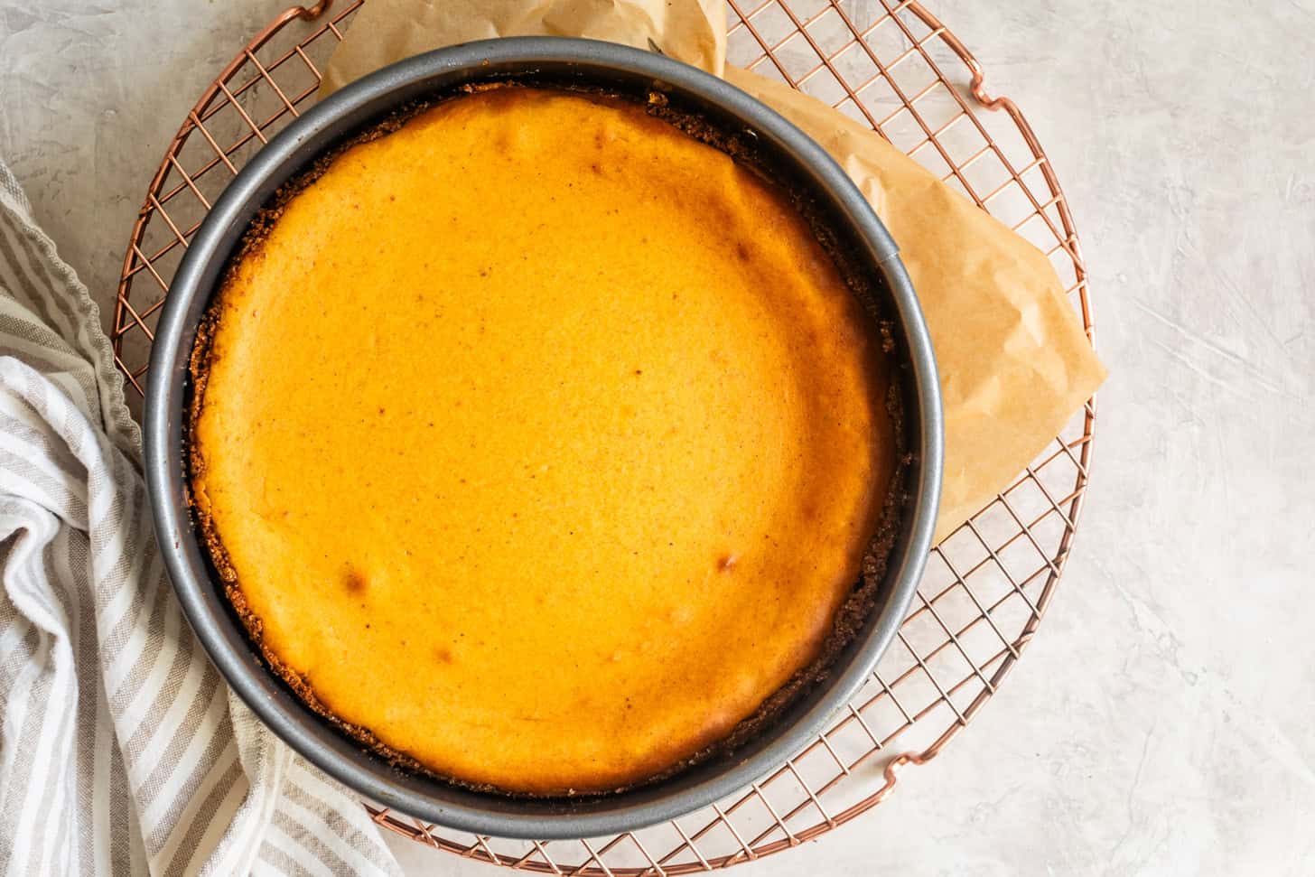 Baked Pumpkin Cheesecake