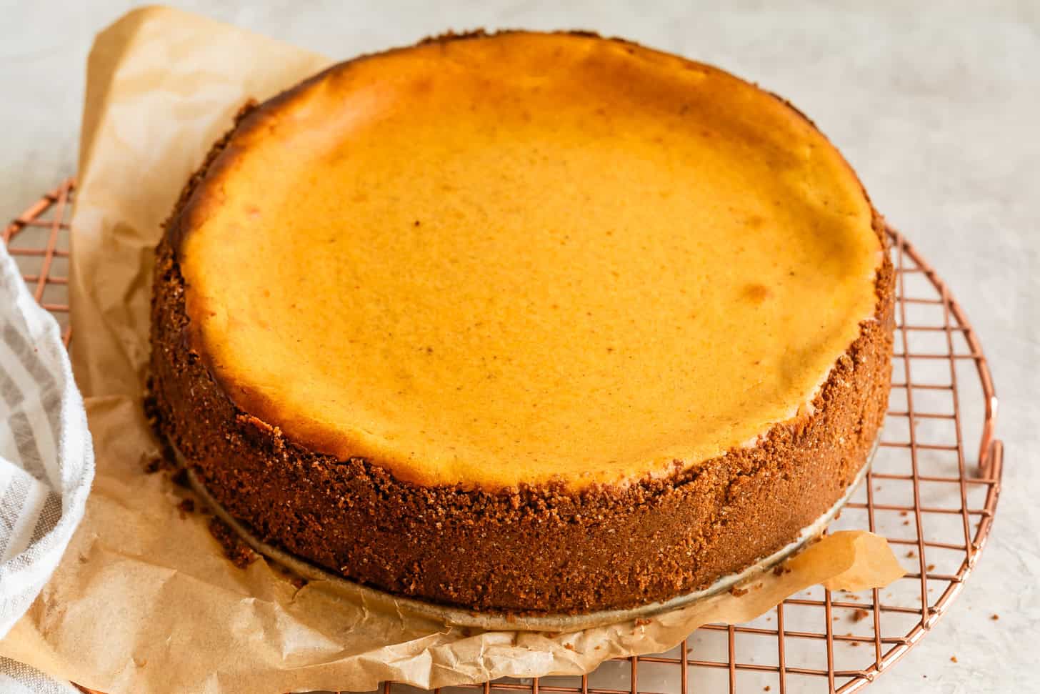 Cooling Gluten Free Pumpkin Cheesecake