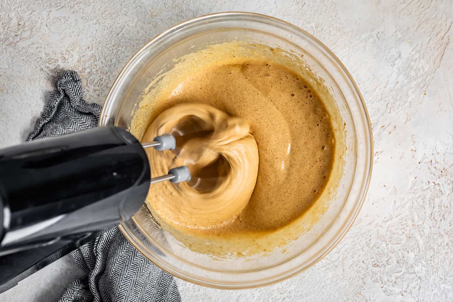 Step 5 Whisking Eggs GF Brownie Cookies