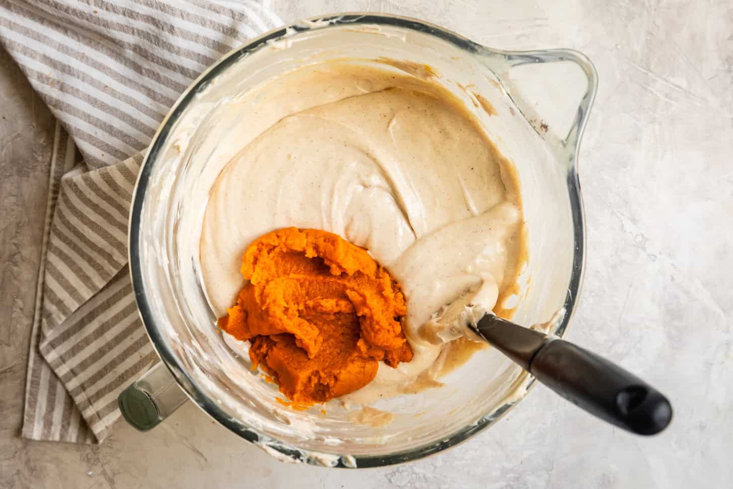 Step 4 Add Pumpkin GF Pumpkin Cheesecake