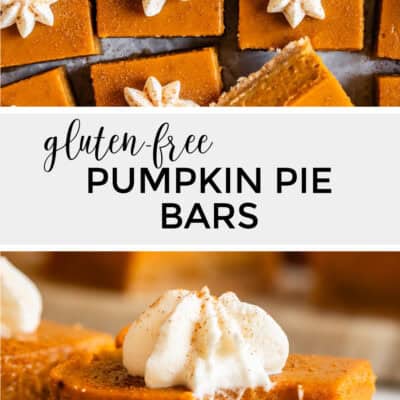 Gluten Free Pumpkin Pie Bars with Shortbread Crust