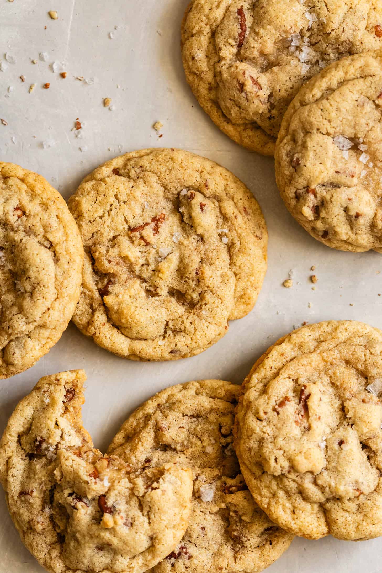 Bite Overhead GF Butter Pecan Cookies
