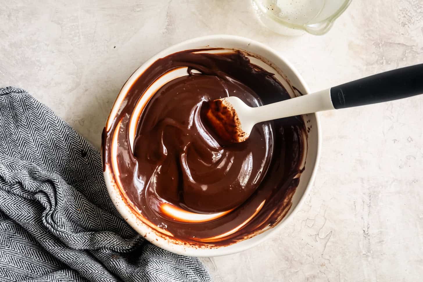 Mixing Eggnog Ganache