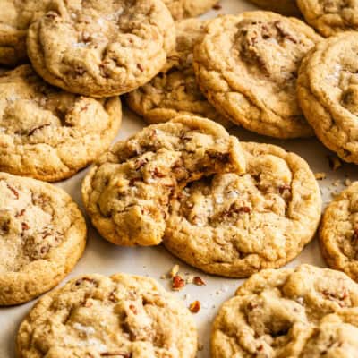 Gluten Free Butter Pecan Cookies Square