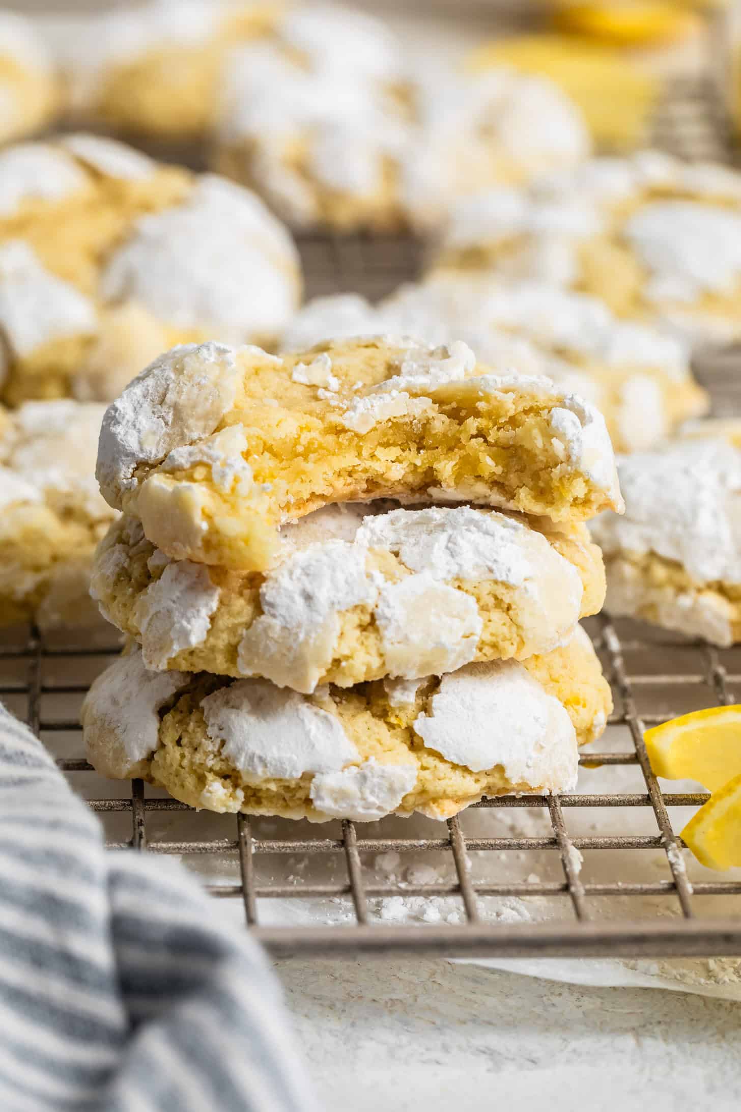 Chewy Gluten-Free Lemon Crinkle Cookies