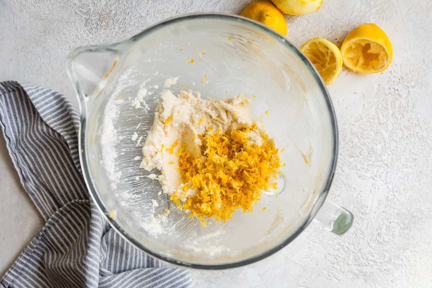 Adding Lemon Zest GF Lemon Cookies