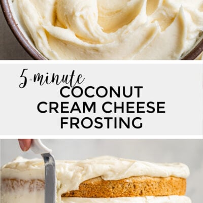 5-Minute Coconut Cream Cheese Frosting