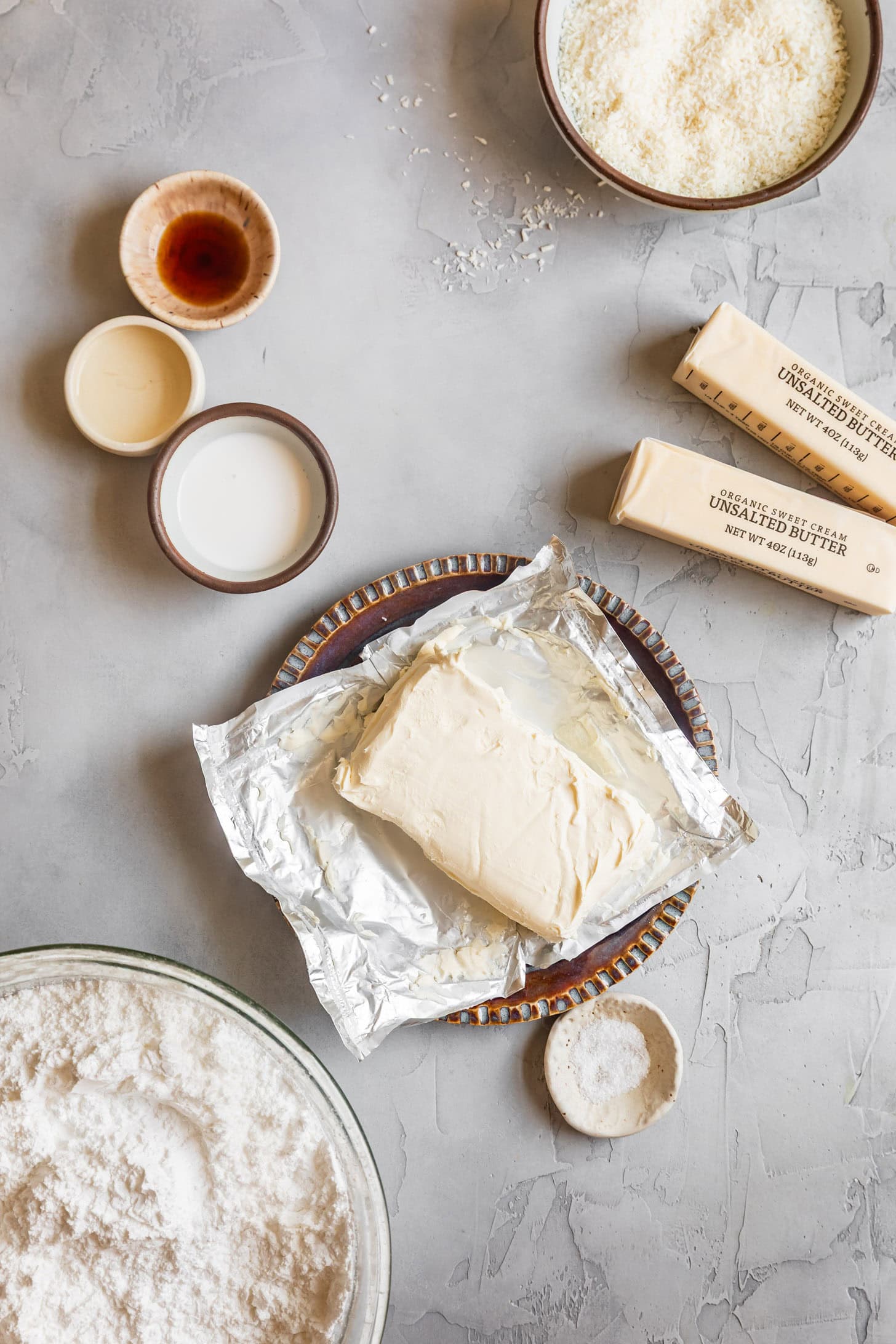 Ingredients for Coconut Frosting