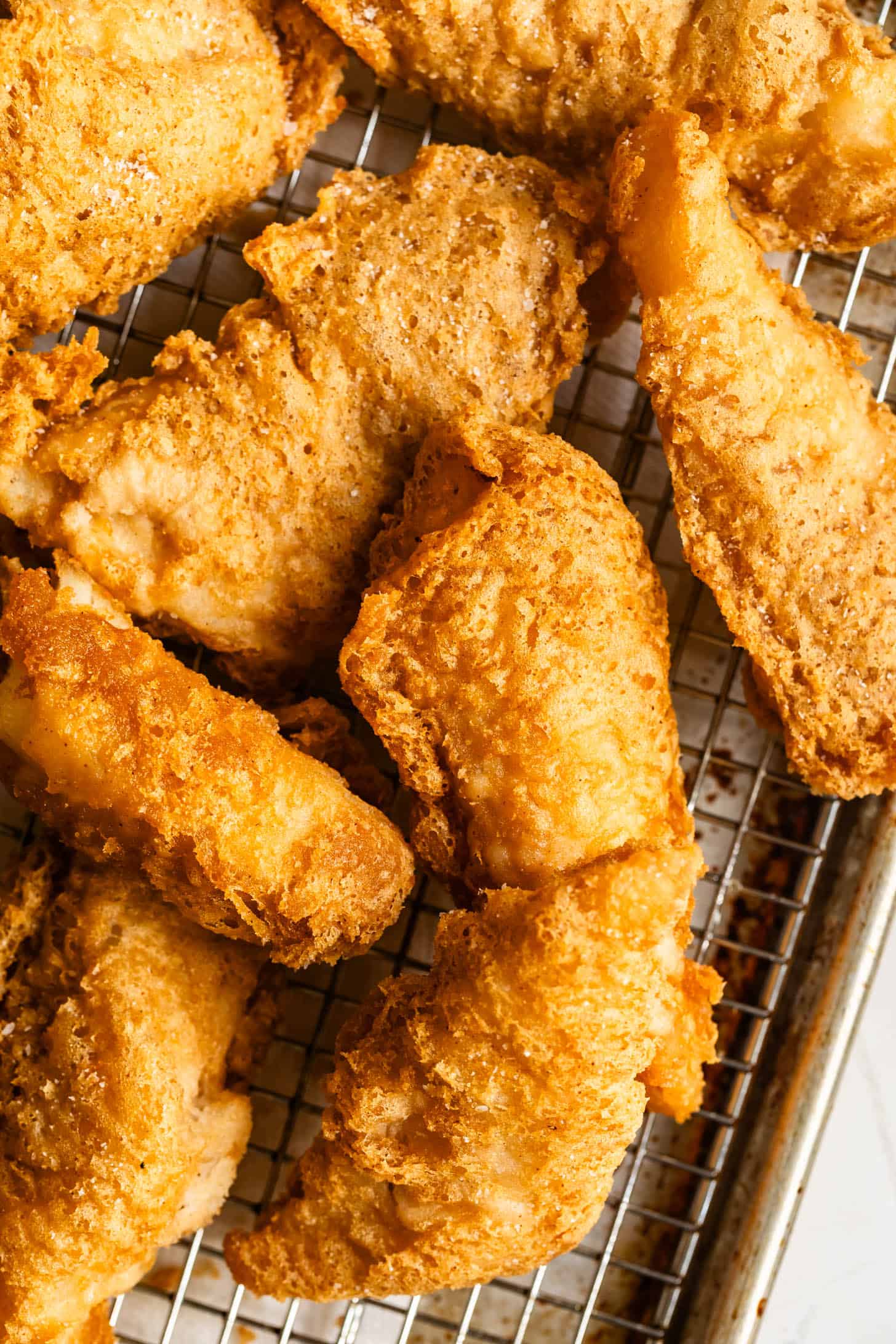 Close-up of Crispy Battered Gluten-Free Fried Fish