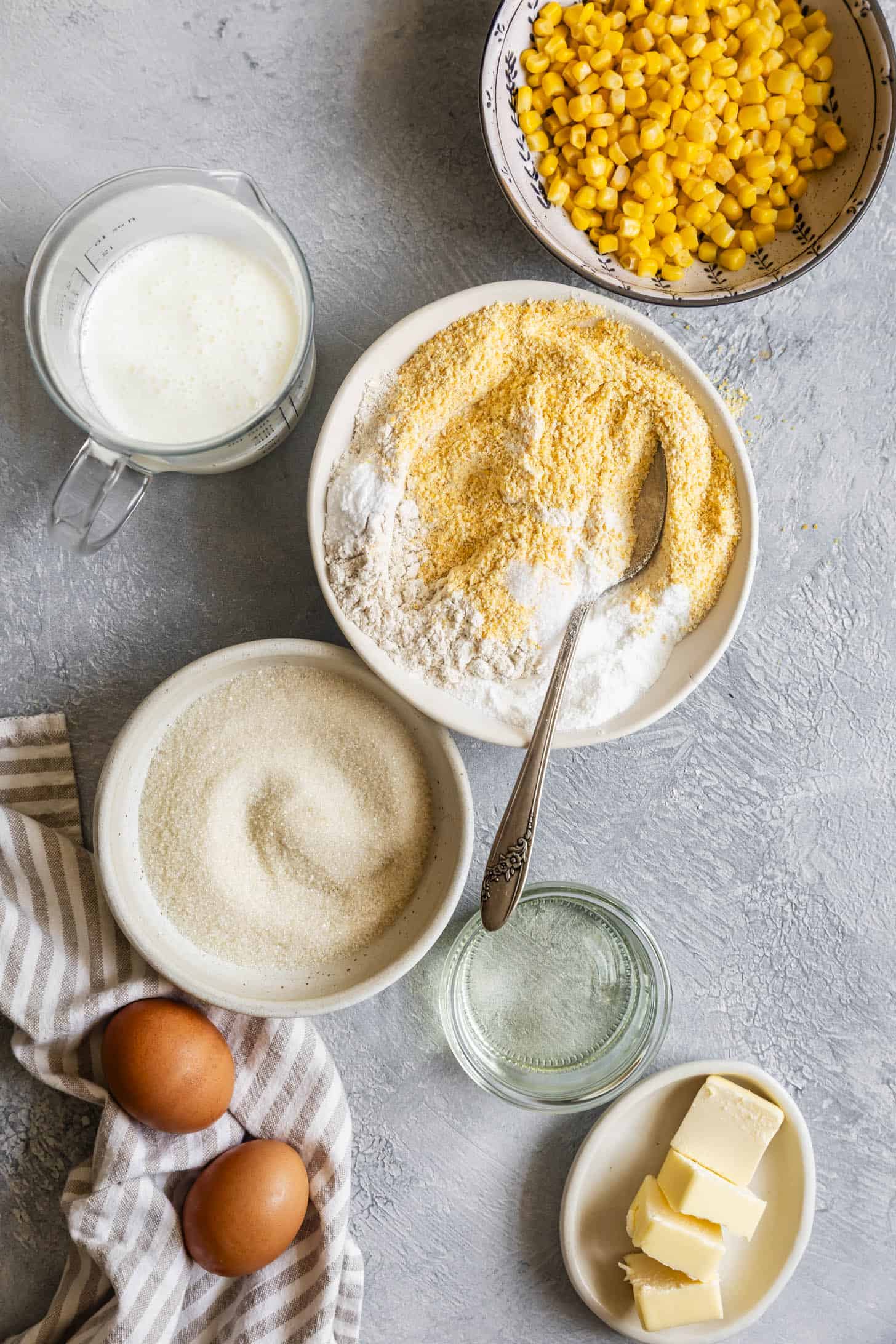 Ingredients for Gluten-Free Cornbread