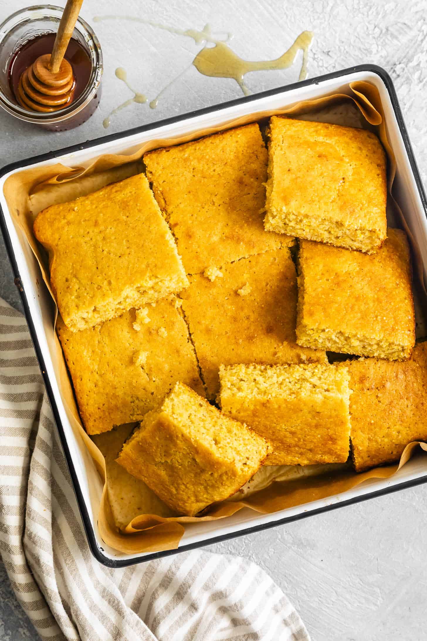 Gluten-Free Sweet Cornbread in Baking Pan