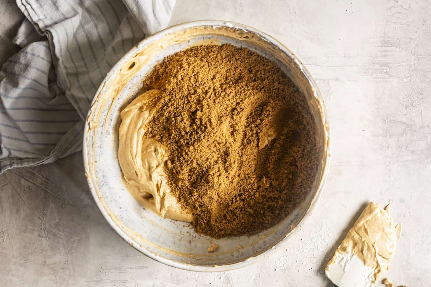 Adding Graham Cracker Crumbs to No-Bake Cheesecake Balls