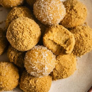 No-Bake Pumpkin Cheesecake Balls with Bite