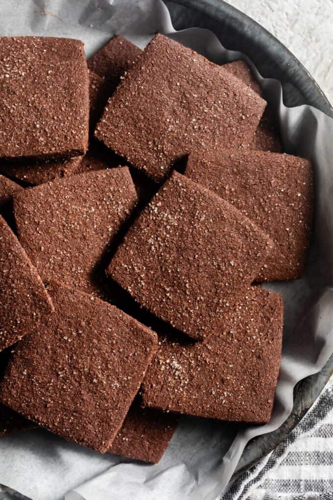 Pile of Tender Gluten-Free Shortbread Cookies