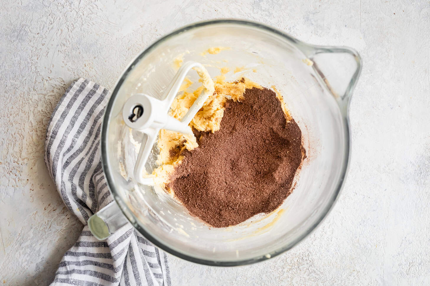 Adding cocoa powder for gf chocolate shortbread