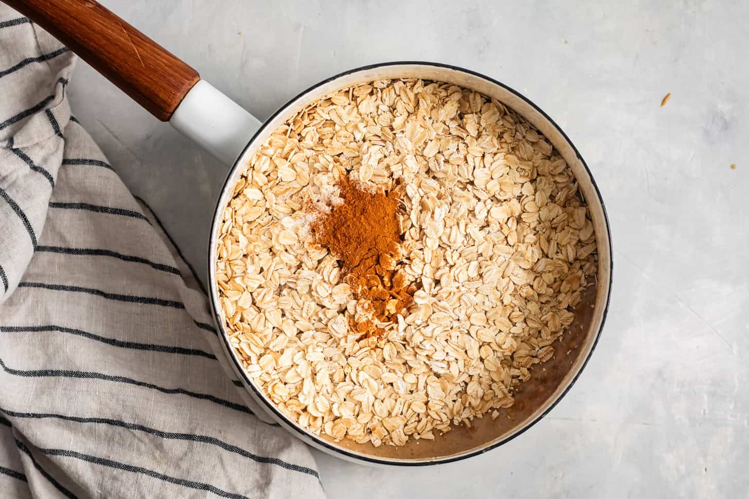 Adding Oatmeal to No Bake Peanut Butter Oatmeal Cookies