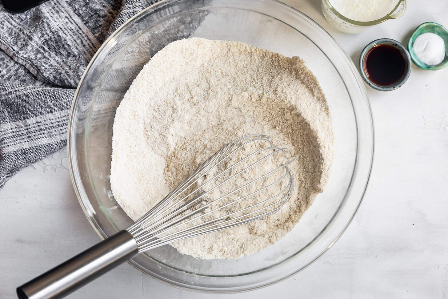 Whisking Dry Ingredients Gluten Free Texas Sheet Cake